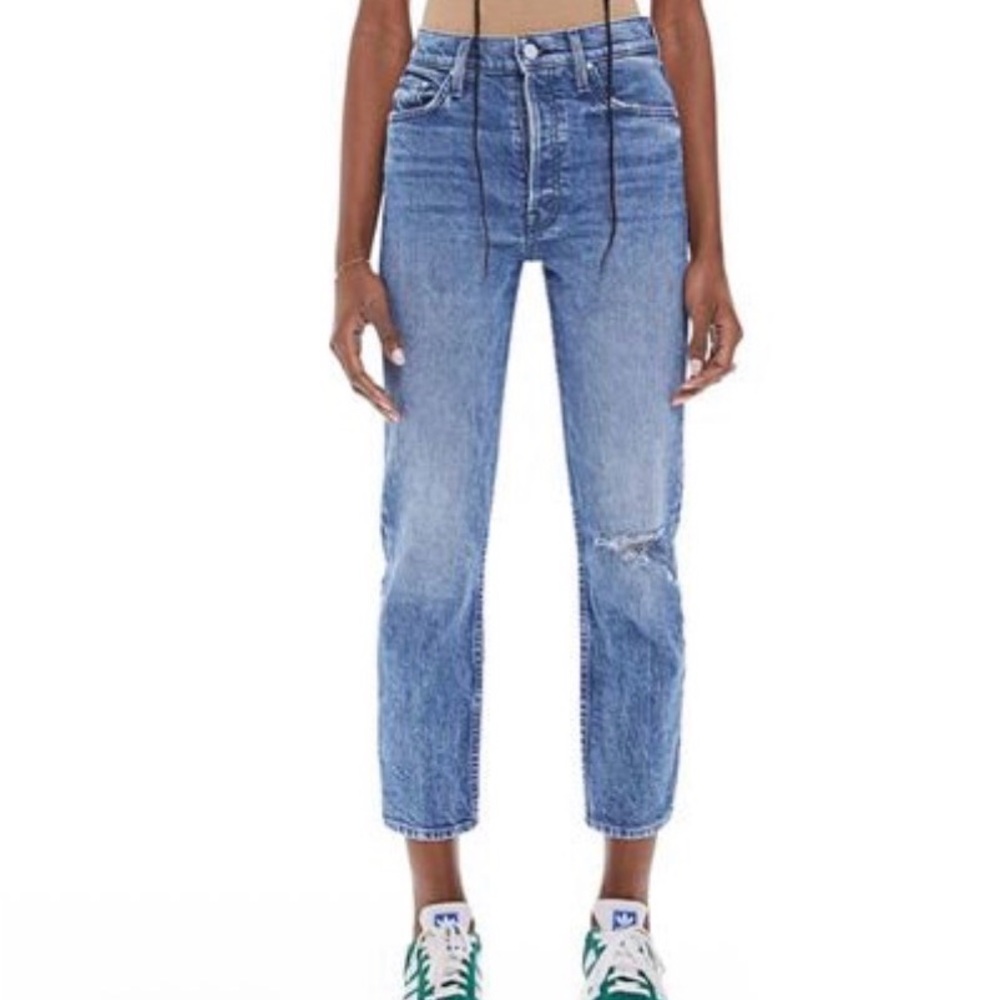 MOTHER Women's Straight Leg Jeans in Light Blue Wash